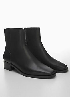 Mango Leather Kas Ankle Boots