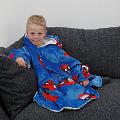 Marvel Spiderman Hugzee - Wearable Hooded Fleece Blanket