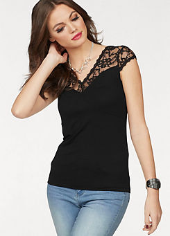 Melrose Lace Insert Top