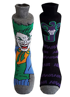 Mens Pack of 2 Joker Logo Socks