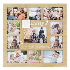 Multi Aperture Photo Frame - Family