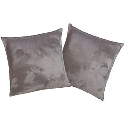 My Home Jil Pack of 2 Super Soft Fleece Cushion Covers
