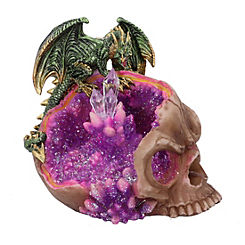 Nemesis Now Led Dragon Skull Halloween Steampunk Ornament