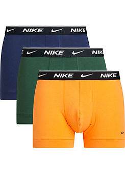 Nike Pack of 3 Logo Print Stretch Cotton Boxers