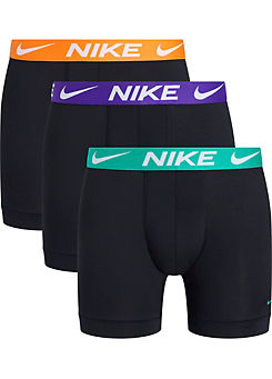 Nike Pack of 3 Long Leg Contrast Waist Boxers