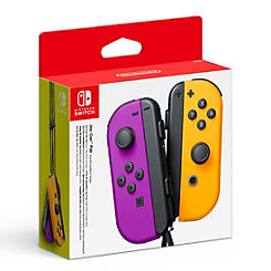 Nintendo Joy Con Pair - Neon Purple/Orange