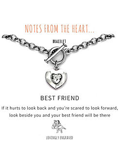 Notes From The Heart Best Friend Bracelet