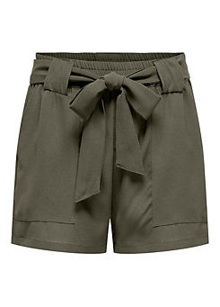 Only Elasticated Waist Shorts with Tie Belt