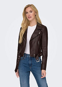 Only Faux Leather Biker Jacket