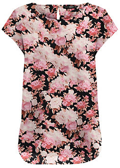 Only Floral Short Sleeve Blouse