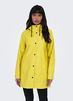 Only Water Repellent Hooded Raincoat