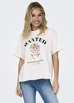 Only ’Lucy’ Tiger Print T-Shirt