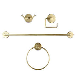 Our House 4 Piece Bathroom Fittings Set Brass