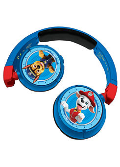 PAW Patrol 2-in-1 Bluetooth® & Wired Comfort Foldable Headphones with Kids Safe Volume