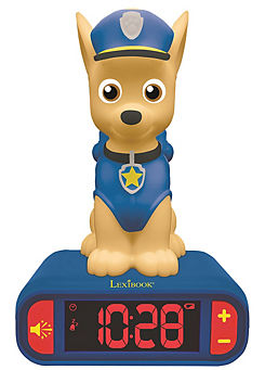 PAW Patrol Paw Patrol Chase Alarm Clock with Night Light 3D Design