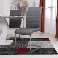 Pair of Callisto Leather Effect Chairs