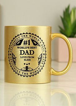 Personalised Momento Personalised World’s Best Gold Mug