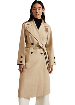 Phase Eight Sandy Button Detail Trench