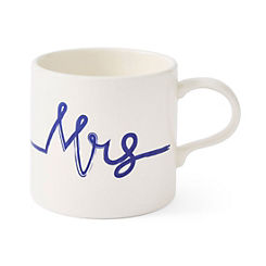 Portmeirion Blue & White Mrs Single Mug 0.40L Mug Meirion