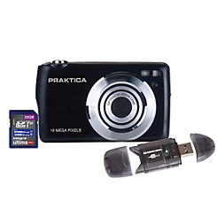 Praktica Luxmedia Digital Camera BX-D18 Kit With 32GB SD Card & Card Reader