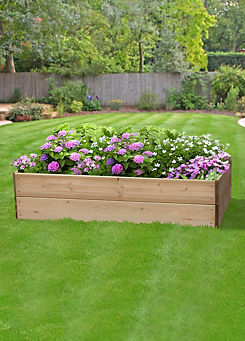 Pressure Treated Timber Rectangular Raised Planting Bed - 60 cm Sides