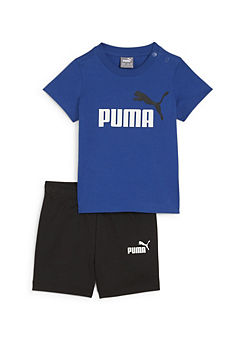 Puma Kids Logo Print T-Shirt & Shorts