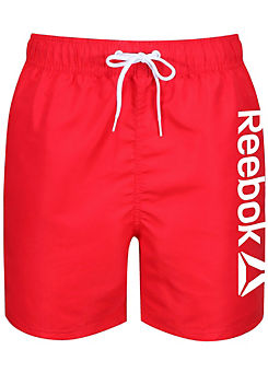 Reebok Kids Logo Print Swim Shorts