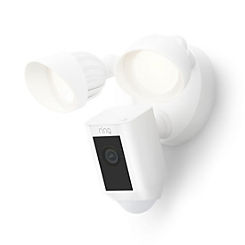 Ring Floodlight Camera Wired Plus - White