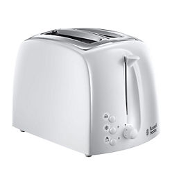 Russell Hobbs 2 Slice Textures Toaster - White