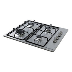 Russell Hobbs 59cm Wide Gas Hob RH60GH401SS - Stainless Steel