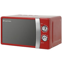 Russell Hobbs Colours Plus 17L Manual Microwave RHMM701R-N - Red