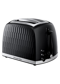 Russell Hobbs Honeycomb 2 Slice Toaster 26061 - Black