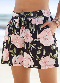 S.Oliver Beachwear Floral Print Shorts