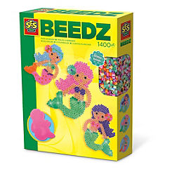 SES Creative Children’s Beedz Mermaid Iron-on Beads Mosaic Set & 1400 Iron-on Beads Mix