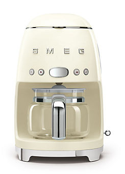 SMEG DCF02CRUK Drip Coffee Machine - Cream