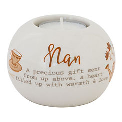 Said With Sentiment Ceramic Tea Light Holder- Nan