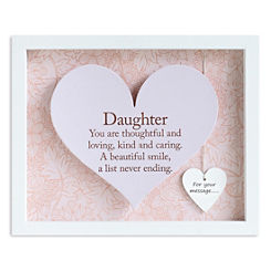Said With Sentiment Heart Frame - Daughter