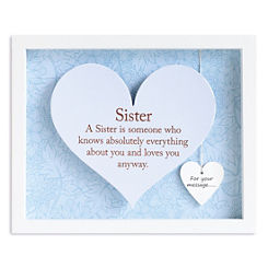 Said With Sentiment Heart Frame - Sister