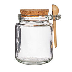Sass & Belle Small Jar with Cork Lid & Spoon