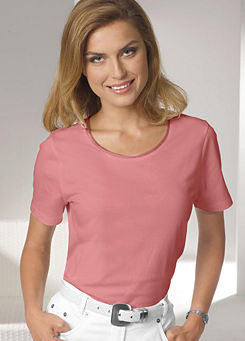 Satin Piped Casual T-Shirt