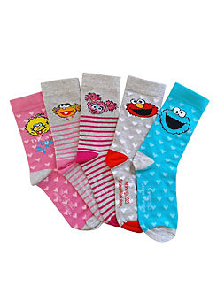 Sesame Street Ladies 5 Pack Sesame Street Socks