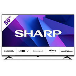 Sharp 4T-C50FN2KL2AB 50 Inch 4K Ultra HD Frameless LED Smart Android TV