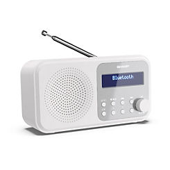 Sharp DR-P420(WH) Tokyo Digital Radio DAB/DAB+ & FM with Bluetooth - White