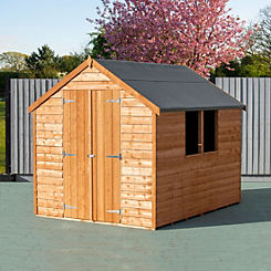 Shire Value Overlap 8 x 6 Shed with Double Doors & Window - Delivered