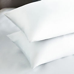 Silentnight Pair of Cotton Rich 180 Thread Count Housewife Pillow Cases