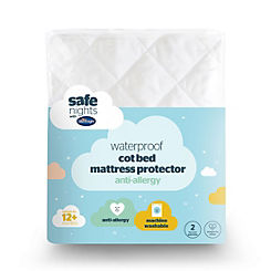 Silentnight Safe Nights Anti Allergy Waterproof Cot Bed Mattress Protector