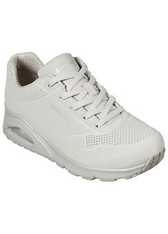 Skechers Ladies White Uno Stand On Air Trainers