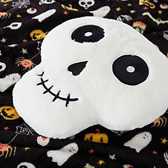Sleepdown Spooky Halloween Skull Cushion