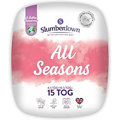 Slumberdown Cosy Nights All Seasons 15 Tog Duvet (10.5 & 4.5 Tog)