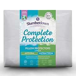 Slumberdown Pack of 2 Complete Protection Anti Viral Pillow Protectors